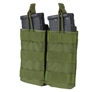 Double Open-Top M4 Mag Pouch MOLLE OLIVE Double Open-Top M4 Mag Pouch MOLLE OLIVE