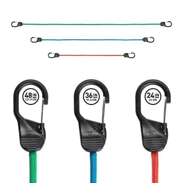 SlideLock® Carabiner Bungee - green