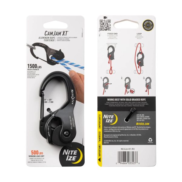 CamJam® XT™ Aluminum Rope Tightener, black - large