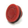 Plastic flat piston head with the bearing