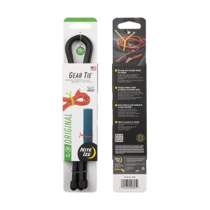GEAR TIE® REUSABLE RUBBER TWIST TIE™ (2pcs), Black - length 18" GEAR TIE® REUSABLE RUBBER TWIST TIE™ (2pcs), Black - length 18"