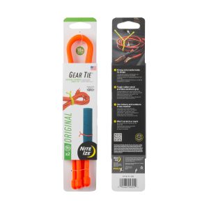 GEAR TIE® REUSABLE RUBBER TWIST TIE™ (2pcs), Orange - length 18" GEAR TIE® REUSABLE RUBBER TWIST TIE™ (2pcs), Orange - length 18"