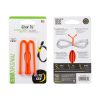 GEAR TIE® REUSABLE RUBBER TWIST TIE™ (2pcs), Orange - length 6"