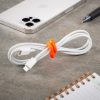 GEAR TIE® REUSABLE RUBBER TWIST TIE™ (2pcs), Yellow NEON - length 6" GEAR TIE® REUSABLE RUBBER TWIST TIE™ (2pcs), Yellow NEON - length 6"