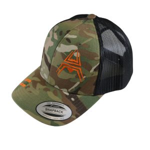 Retro Trucker Cap ANAREUS Spider logo orange - Multicam® Retro Trucker Cap Spider logo orange - Multicam®
