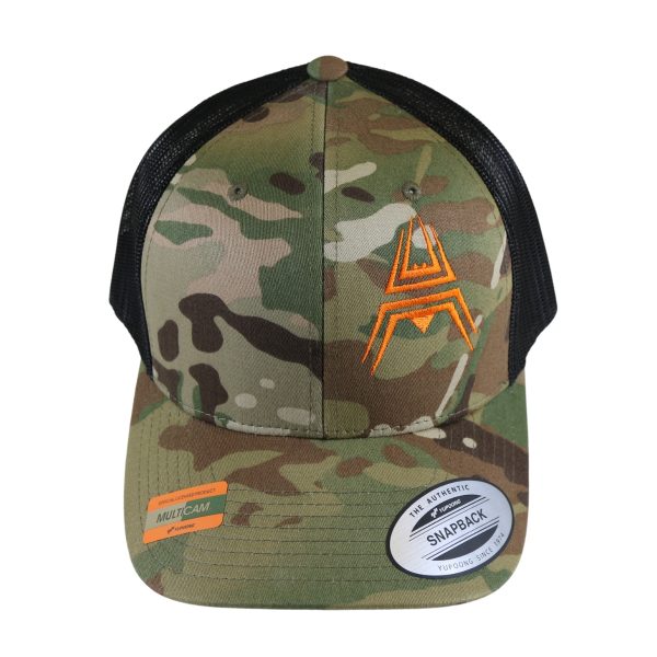 Retro Trucker Cap Spider logo orange - Multicam®