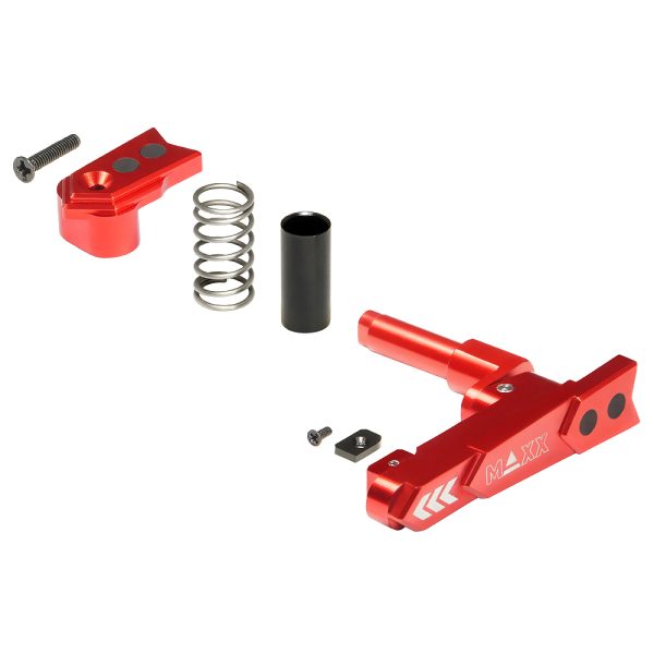 CNC Aluminum Advanced Magazine Release Style A for M4/M16 - Red CNC Aluminum Advanced Magazine Release Style A for M4/M16 - Red