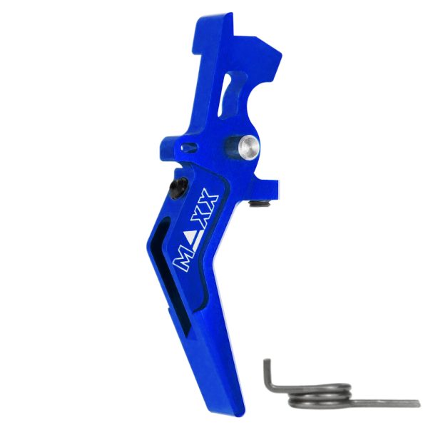 CNC Aluminum Advanced Speed Trigger (Style A) (Blue) for M16 AEG Series