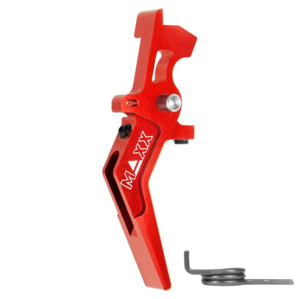 CNC Aluminum Advanced Speed Trigger (Style A) (Red) for M16 AEG Series