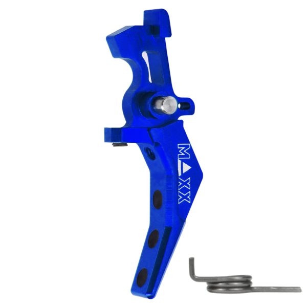 CNC Aluminum Advanced Speed Trigger (Style B) (Blue) for M16 AEG Series CNC Aluminum Advanced Speed Trigger (Style B) (Blue) for M16 AEG Series