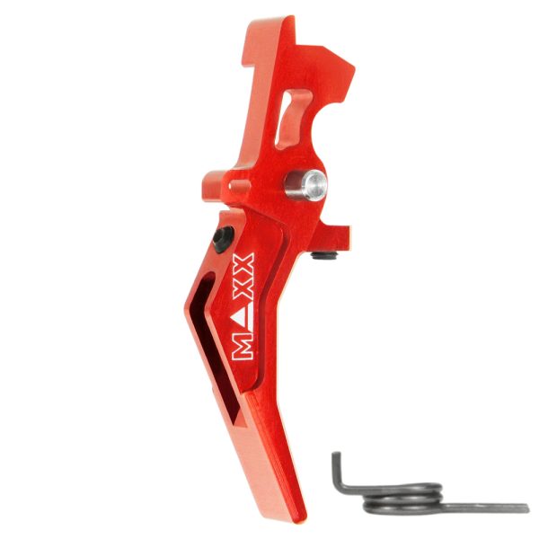 CNC Aluminum Advanced Speed Trigger (Style B) (Red) for M16 AEG Series CNC Aluminum Advanced Speed Trigger (Style B) (Red) for M16 AEG Series