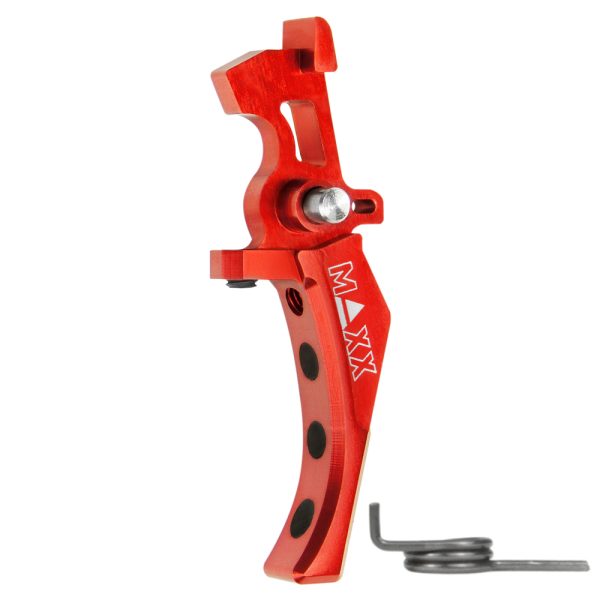 CNC Aluminum Advanced Speed Trigger (Style D) (Red) for M16 AEG Series CNC Aluminum Advanced Speed Trigger (Style D) (Red) for M16 AEG Series