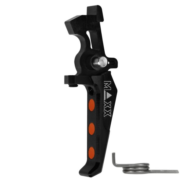 CNC Aluminum Advanced Speed Trigger (Style E) (Black) for M16 AEG Series