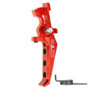 CNC Aluminum Advanced Speed Trigger (Style E) (Red) for M16 AEG Series CNC Aluminum Advanced Speed Trigger (Style E) (Red) for M16 AEG Series