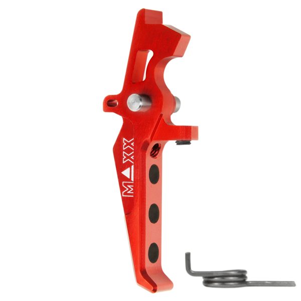 CNC Aluminum Advanced Speed Trigger (Style E) (Red) for M16 AEG Series CNC Aluminum Advanced Speed Trigger (Style E) (Red) for M16 AEG Series