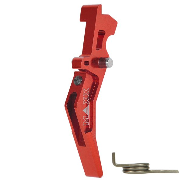 CNC Aluminum Advanced Trigger (Style B) (Red) for M16 AEG Series