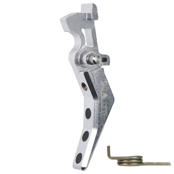 CNC Aluminum Advanced Trigger (Style B) (Silver) for M16 AEG Series CNC Aluminum Advanced Trigger (Style B) (Silver) for M16 AEG Series