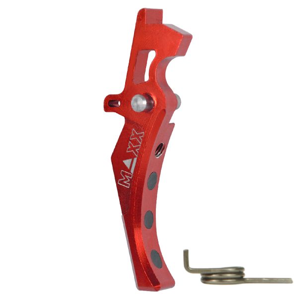 CNC Aluminum Advanced Trigger (Style D) (Red) for M16 AEG Series CNC Aluminum Advanced Trigger (Style D) (Red) for M16 AEG Series