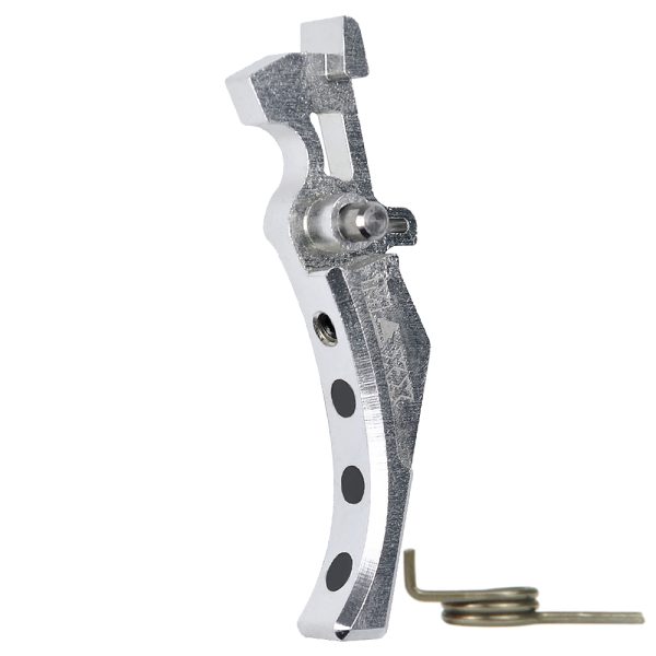CNC Aluminum Advanced Trigger (Style D) (Silver) for M16 AEG Series CNC Aluminum Advanced Trigger (Style D) (Silver) for M16 AEG Series