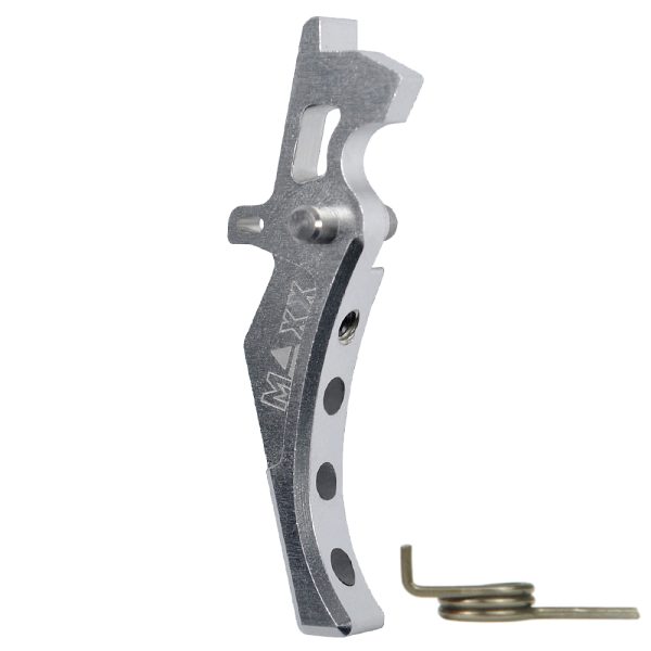 CNC Aluminum Advanced Trigger (Style D) (Silver) for M16 AEG Series CNC Aluminum Advanced Trigger (Style D) (Silver) for M16 AEG Series