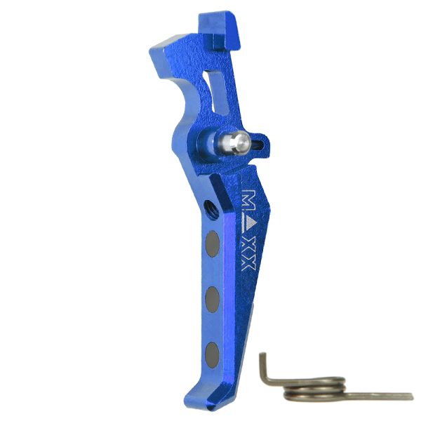 CNC Aluminum Advanced Trigger (Style E) (Blue) for M16 AEG Series CNC Aluminum Advanced Trigger (Style E) (Blue) for M16 AEG Series