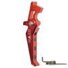 CNC Aluminum Advanced Trigger (Style E) (Red) for M16 AEG Series CNC Aluminum Advanced Trigger (Style E) (Red) for M16 AEG Series
