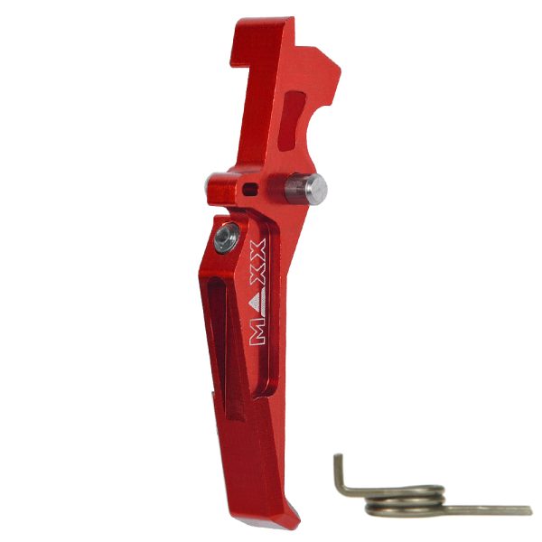 CNC Aluminum Advanced Trigger (Style E) (Red) for M16 AEG Series CNC Aluminum Advanced Trigger (Style E) (Red) for M16 AEG Series