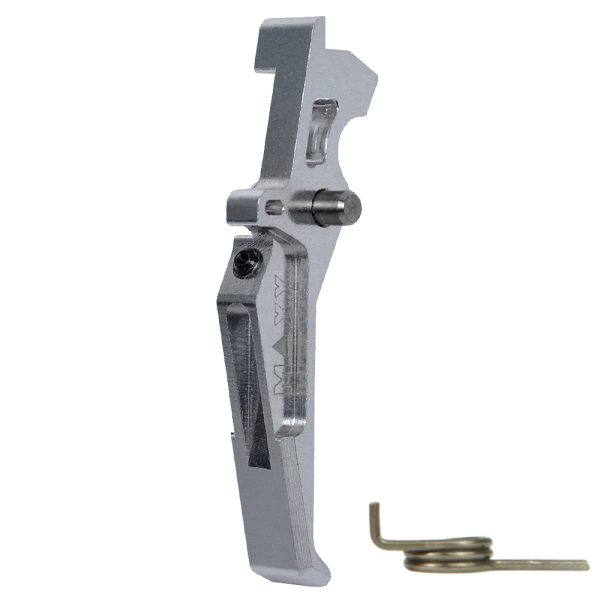CNC Aluminum Advanced Trigger (Style E) (Silver) for M16 AEG Series CNC Aluminum Advanced Trigger (Style E) (Silver) for M16 AEG Series