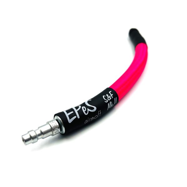EPeS IGL HPA S&F Braided Hose, 20 cm, QD Foster + 1/8 NPT - Neon Pink EPeS IGL HPA S&F Braided Hose, 20 cm, QD Foster + 1/8 NPT - Neon Pink