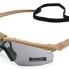 NUPROL Safety Glasses BATTLE PRO'S, Smoked Lens - Tan NUPROL Safety Glasses BATTLE PRO'S, Smoked Lens - Tan