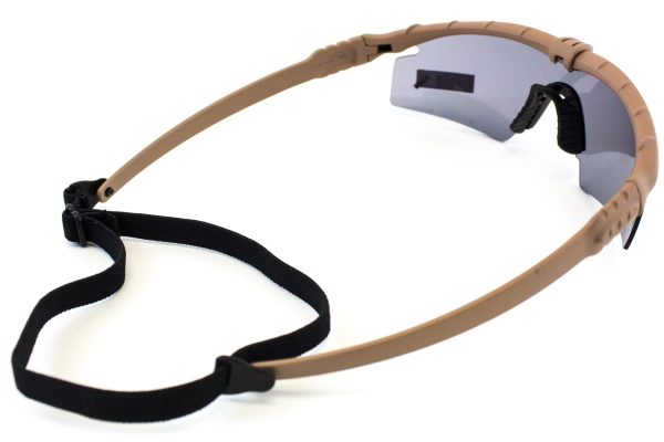 NUPROL Safety Glasses BATTLE PRO'S, Smoked Lens - Tan NUPROL Safety Glasses BATTLE PRO'S, Smoked Lens - Tan