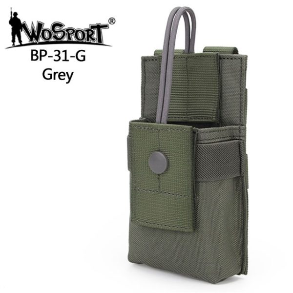 WST MOLLE Walkie-Talkie / PMR Radio Pouch – Grey WST MOLLE Walkie-Talkie / PMR Radio Pouch – Grey