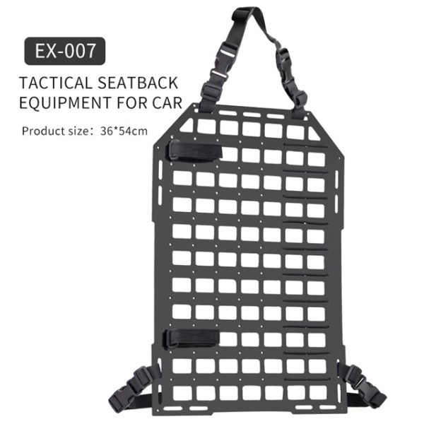WST Tactical Car Seatback Panel – Black