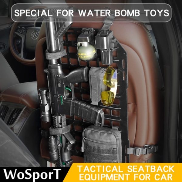 WST Tactical Car Seatback Panel – Black