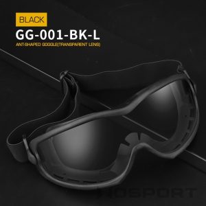 WST ANT Safety Goggles, Clear Lens – Black