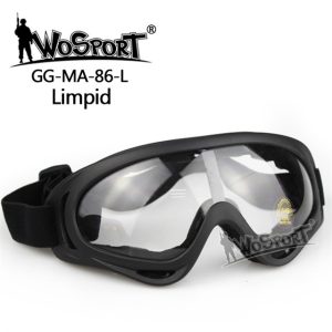 WST MA-86 Safety Goggles, Clear Visor – Black WST MA-86 Safety Goggles, Clear Visor – Black