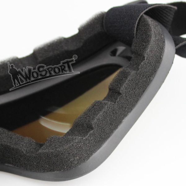 WST MA-86 Safety Goggles, Clear Visor – Black