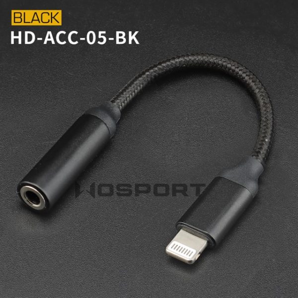 WST Lightning Adapter for 3.5mm Audio Jack – Black