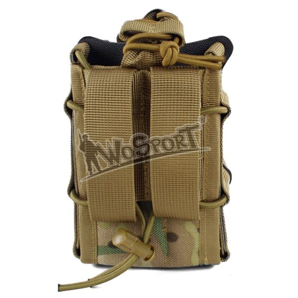 WST MOLLE DOUBLE BAG Pouch for 2 Rifle Magazines – Black