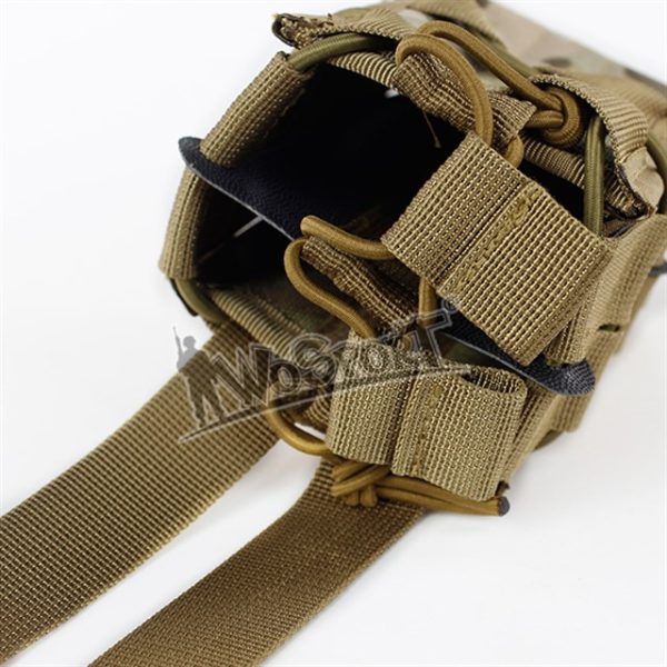 WST MOLLE DOUBLE BAG Pouch for 2 Rifle Magazines – Black