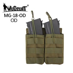 WST Open MOLLE Pouch for 2 × G36 Magazines – Green WST Open MOLLE Pouch for 2 × G36 Magazines – Green