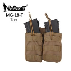 WST Open MOLLE Pouch for 2 × G36 Magazines – Tan WST Open MOLLE Pouch for 2 × G36 Magazines – Tan