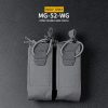 WST DPMP MOLLE Double Pistol Magazine Pouch – Grey WST DPMP MOLLE Double Pistol Magazine Pouch – Grey