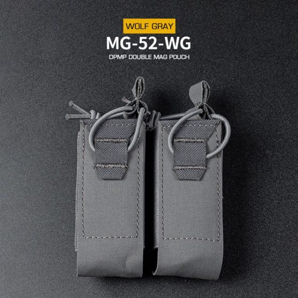 WST DPMP MOLLE Double Pistol Magazine Pouch – Grey WST DPMP MOLLE Double Pistol Magazine Pouch – Grey