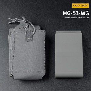 WST SRMP MOLLE Open Rifle Magazine Pouch – Grey WST SRMP MOLLE Open Rifle Magazine Pouch – Grey