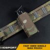 WST FAST Type 9mm Pistol Magazine MOLLE Pouch – Grey WST FAST Type 9mm Pistol Magazine MOLLE Pouch – Grey