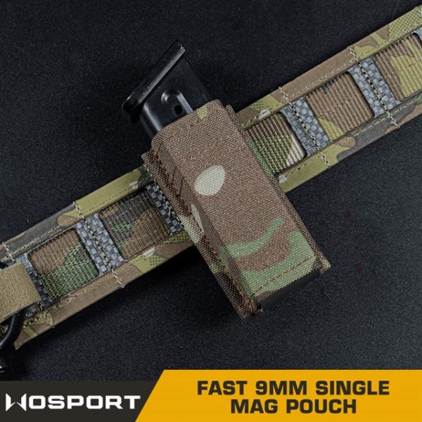 WST FAST Type 9mm Pistol Magazine MOLLE Pouch – MC Black WST FAST Type 9mm Pistol Magazine MOLLE Pouch – MC Black