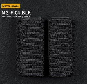WST FAST Type 9mm Pistol Magazine MOLLE Double Pouch – Black WST FAST Type 9mm Pistol Magazine MOLLE Double Pouch – Black