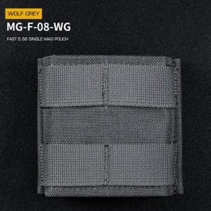 WST FAST Type 5.56 (M4) Magazine MOLLE Pouch, Short – Grey WST FAST Type 5.56 (M4) Magazine MOLLE Pouch, Short – Grey