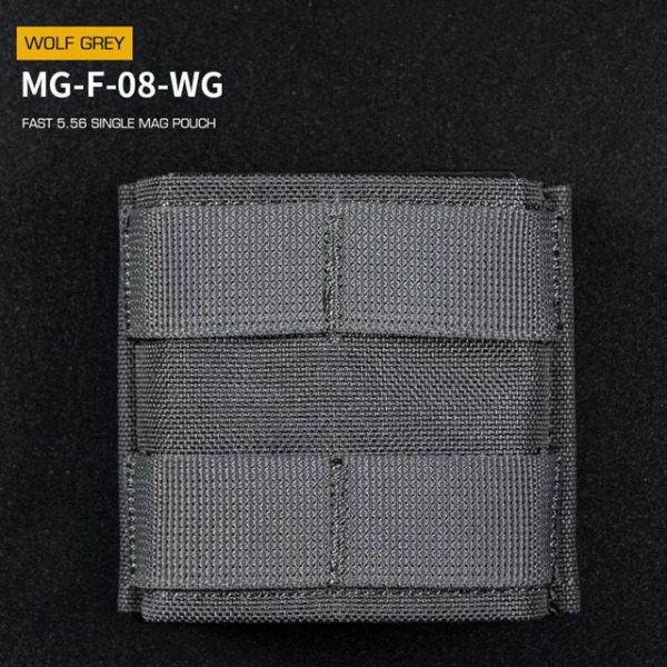 WST FAST Type 5.56 (M4) Magazine MOLLE Pouch, Short – Grey